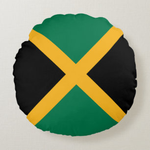 Jamaica-Flagge Rundes Kissen