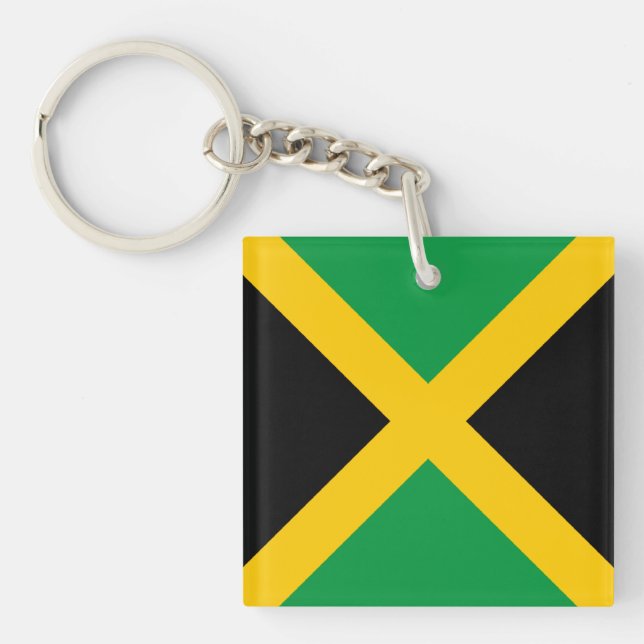 Jamaica-Flagge Schlüsselanhänger (Vorderseite)