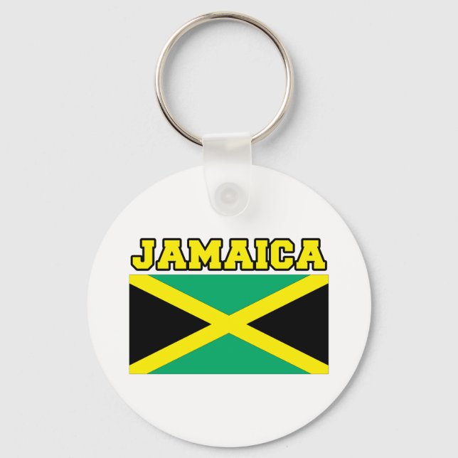 Jamaica-Flagge Schlüsselanhänger (Vorderseite)