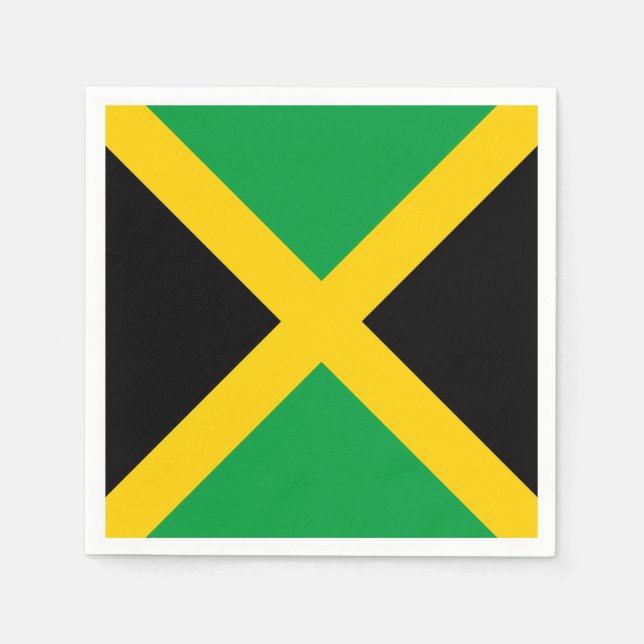 Jamaica-Flagge Serviette (Vorderseite)