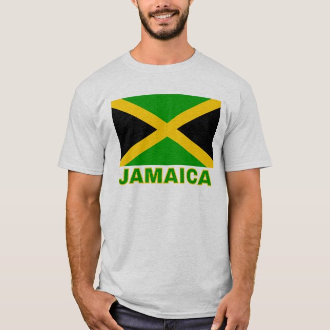 Jamaica-Flagge T-Shirt (Vorderseite)
