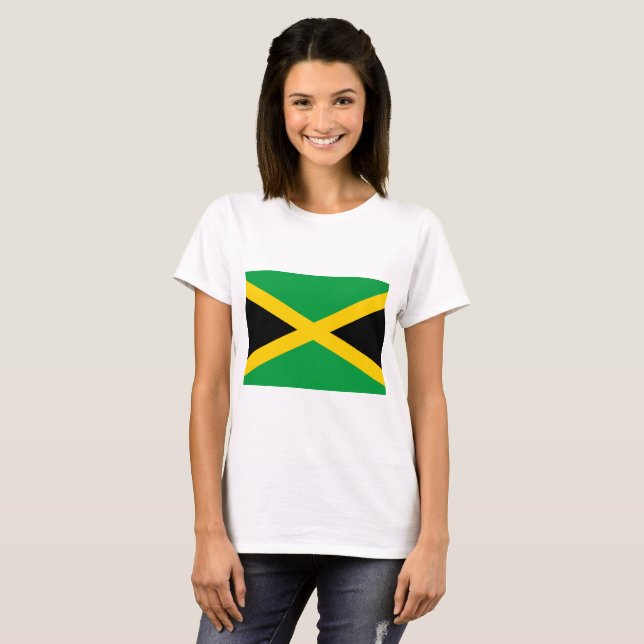 Jamaica-Flagge T-Shirt (Vorne ganz)