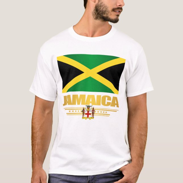 Jamaica-Flagge T-Shirt (Vorderseite)