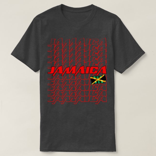 Jamaica-Flagge T-Shirt (Design vorne)