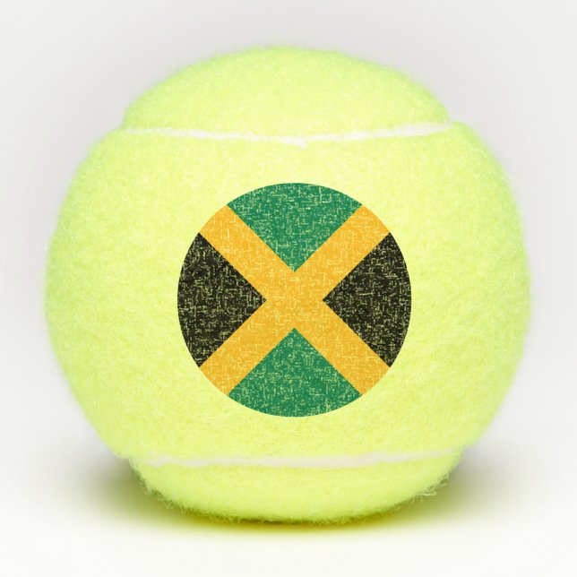 Jamaica-Flagge Tennisbälle (Vorderseite)