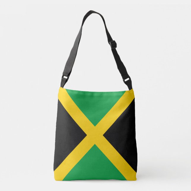 Jamaica-Flagge Tragetaschen Mit Langen Trägern (Rückseite)