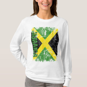 JAMAICA-Flagge Vintage abgenutzt JAMAICA T-Shirt