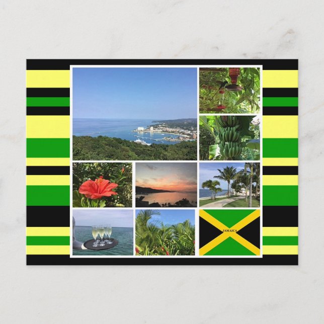 Jamaica Foto Collage Postkarte (Vorderseite)