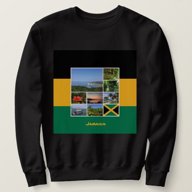 Jamaica Foto Collage Sweatshirt (Design vorne)
