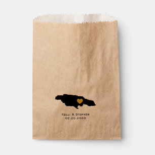 Jamaica Gastgeschenk Hochzeit Leckerei Sacks, Kart Geschenktütchen