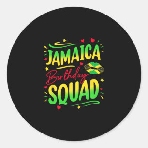 Jamaica Geburtstagsgruppe Mädchenreise 2025 Frauen Runder Aufkleber