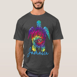 Jamaica Gefärbte Krawatte Sea Turtle Matching Fami T-Shirt