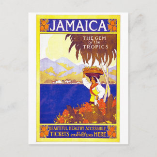 Jamaica Gem vom Tropic Vintage Travel Poster Postkarte
