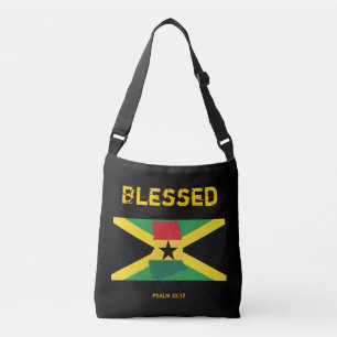 JAMAICA GHANA FLAG Gesegnetes duales Kulturerbe-Bu Tragetaschen Mit Langen Trägern