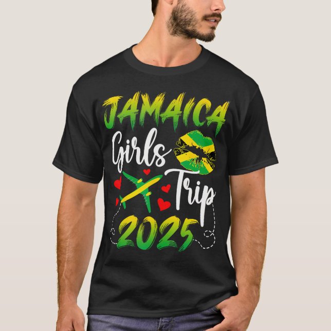 Jamaica Girls Trip 2025 Urlaub Jamaica Reise T-Shirt (Vorderseite)