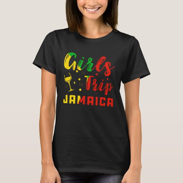 Jamaica Girls Trip Bachelorette Party summer Vacat T-Shirt (Vorderseite)