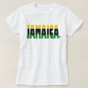 Jamaica Gold Black Green Strips Jamaica T - Shirt