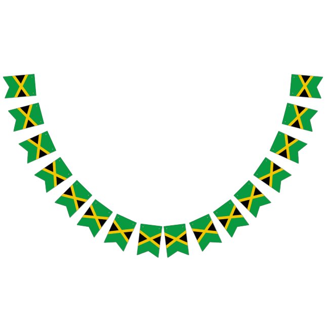 Jamaica Green Black Gold Jamaikanische Flagge (Alle)
