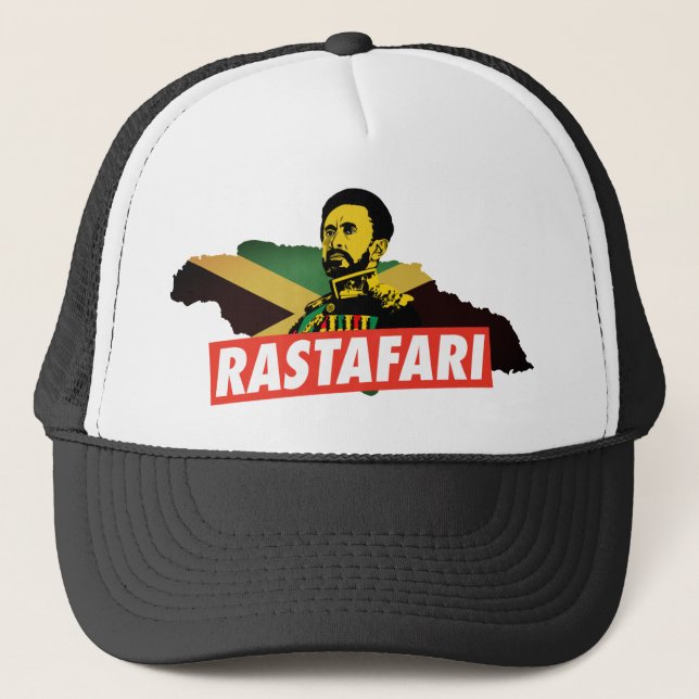 Jamaica Haile Selassie I Proud Jamaicans Cap  Truckerkappe (Vorderseite)