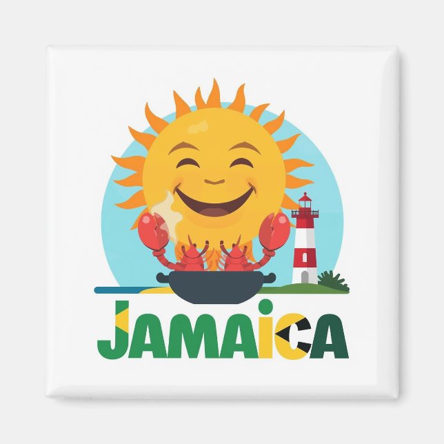 Jamaica happy magnet (Vorne)