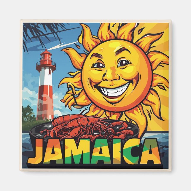 Jamaica happy magnet (Vorne)
