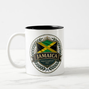 Jamaica Heritage Crest Karibischer Stolz Zweifarbige Tasse