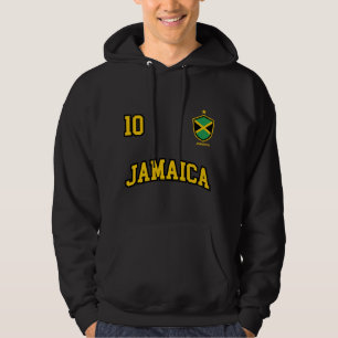 Jamaica Hoodie Nummer 10 Fußball Team Sport Jamaic