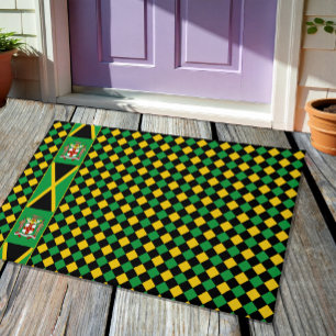 Jamaica House Mat, Patriotic, jamaikanische Flagge Fußmatte