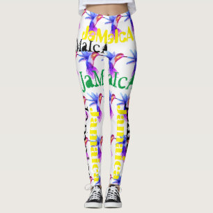 JAMAICA HUMMINGBIRD FLAG LEGGINGS HAVIC AC