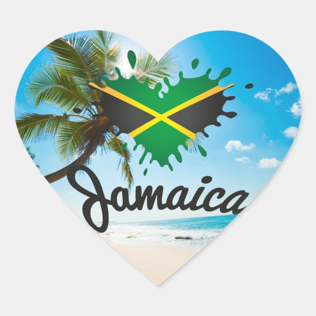 Jamaica Island Love - Proud Jamaicans - Sticker (Vorderseite)