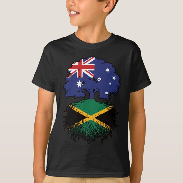 Jamaica Jamaica Australian Australia Tree Roots T-Shirt (Vorderseite)