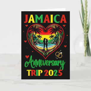 Jamaica-Jubiläumsreise 2025 Paar passende Ferien Karte