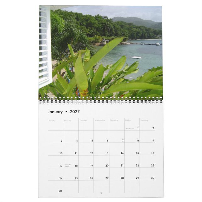 Jamaica-Kalender Kalender (Jan 2027)