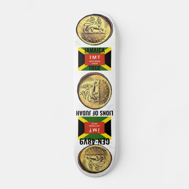 JAMAICA LIONEN AUF JUDAH Skateboard (Vorderseite)