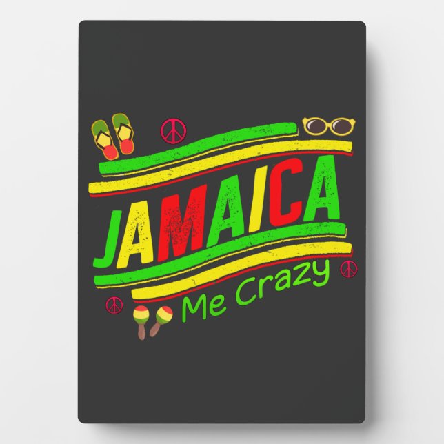 Jamaica Me Crazy Cruise Vacation Group Matching Fotoplatte (Vorderseite)