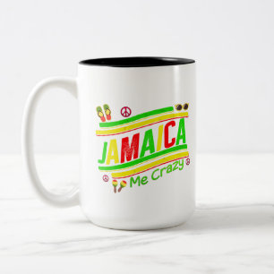 Jamaica Me Crazy Cruise Vacation Group Matching  Zweifarbige Tasse