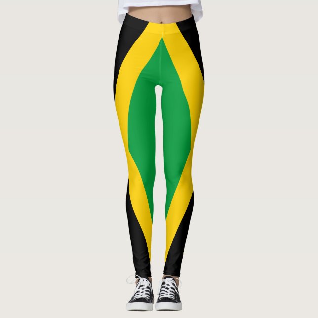 Jamaica National Flag Patriotic  Leggings (Vorderseite)