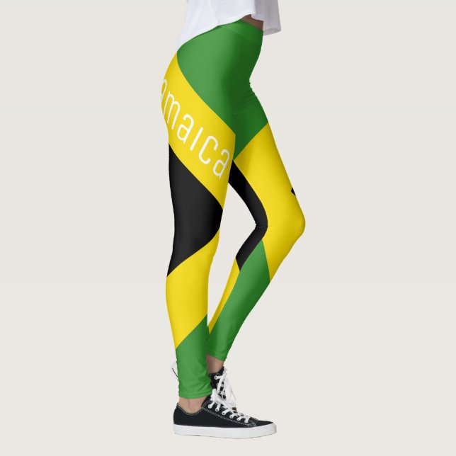 Jamaica National Flag Style Leggings (Rechts)