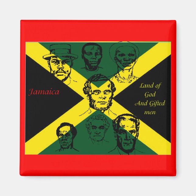 Jamaica-Nationalheld-Kühlschrankmagnet Magnet (Vorne)
