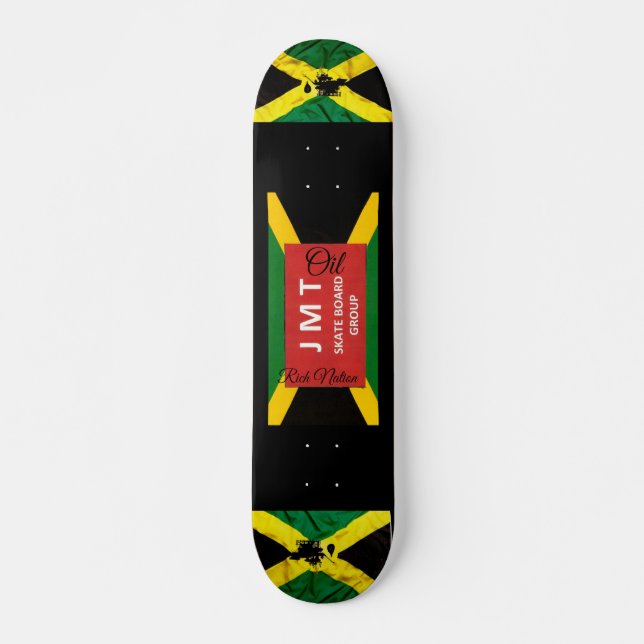 JAMAICA OIL RICH NATION 7 3/4" Skateboard Deck (Vorne)