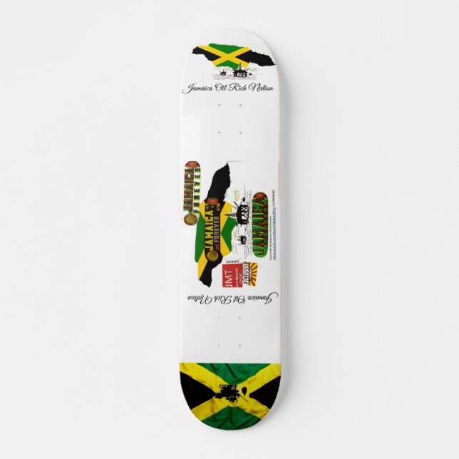 JAMAICA OIL RICH NATIONALE Skateboard (Vorne)