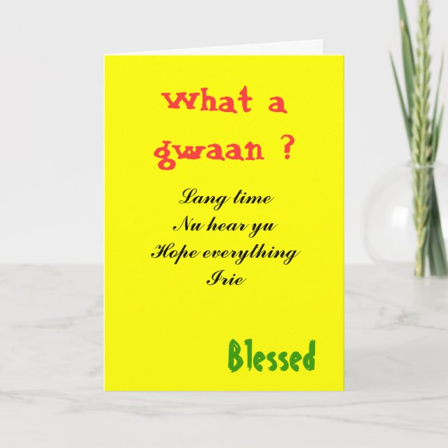 Jamaica Patios Grußkarten Karte (Vorderseite)