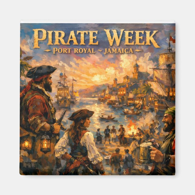 Jamaica pirate weekend port royal magnet (Vorne)