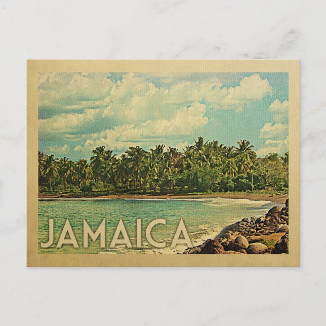 Jamaica Postcard Vintage Travel Postkarte (Vorderseite)