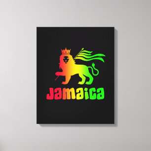 Jamaica Rasta Lion Leinwanddruck