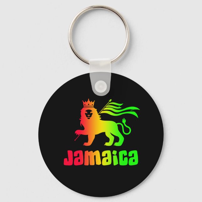 Jamaica Rasta Lion Schlüsselanhänger (Vorderseite)