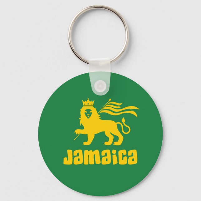 Jamaica Rasta Lion Schlüsselanhänger (Vorderseite)