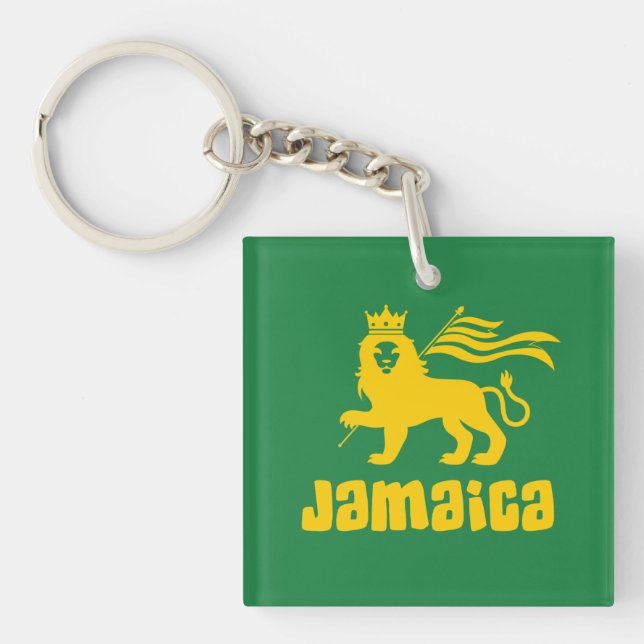 Jamaica Rasta Lion Schlüsselanhänger (Vorderseite)