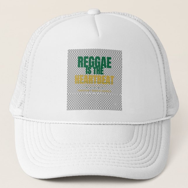 Jamaica Reggae Design Hüte  Truckerkappe (Vorderseite)