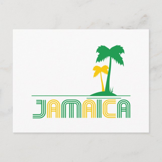 Jamaica Retro Postcard Postkarte (Vorderseite)